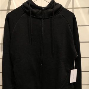 Tavi Noir Black Circle P Front Zip Hoodie
